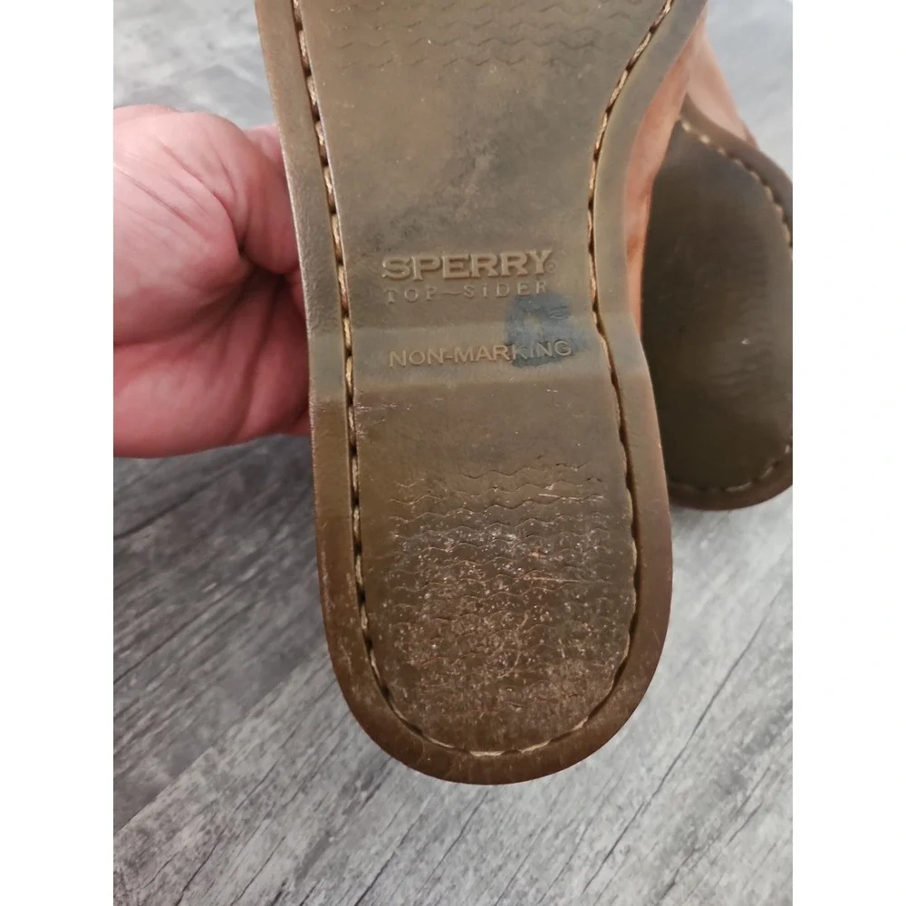Sperry Top-Sider Mens 10M Leano Penny Loafer Driver Boat Shoes Tan Leather